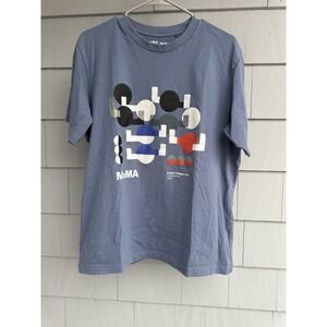 UNIQLO‎ x MoMA Sophie Taeuber-Arp Composition 1930 Blue Graphic Tee L